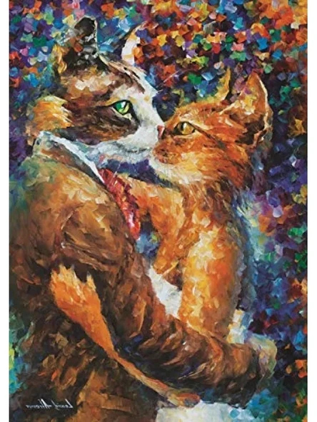 Aşık Kedilerin Dansı - 1000 Parça Puzzle - Resim 2