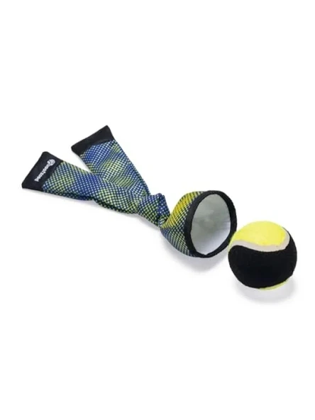 Mavi/Sarı Kumaş Fırlatma ve Yüzen Tenis Topu, 29 cm ürün görseli 1