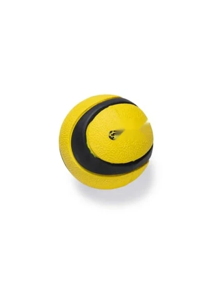 Yüzen Köpek Oyuncağı, Kauçuk, Tenis Topu, Siyah/Sarı, 6,3 cm ürün görseli 1