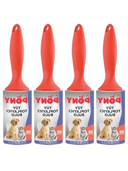 4'lü Tüy Toplayıcı Rulo Seti, Kedi ve Köpek İçin ürün görseli 1