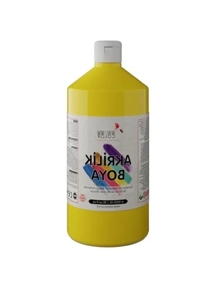 Dayanıklı Sarı Akrilik Boya 1000 gr ürün görseli 1