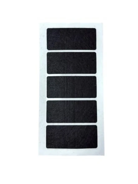 4 x 9 cm Yapışkanlı Siyah Keçe, 5 Adet ürün görseli 1