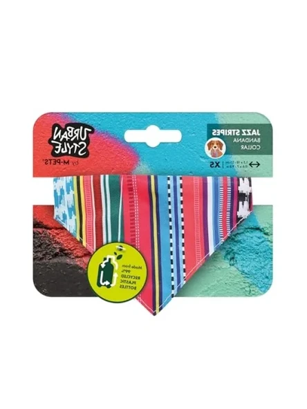 Şerit Desenli Bandana Yaka, Evcil Hayvanlar için (XS) ürün görseli 1