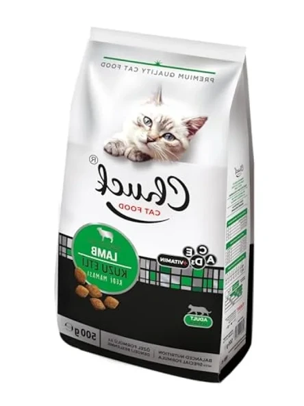 500 Gr Kuzu Etli Kuru Kedi Maması, Ekonomik Paket x 12 Adet ürün görseli 1