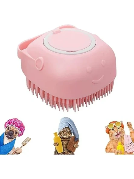 Yumuşak Silikon Evcil Hayvan Banyo Fırçası ürün görseli 1
