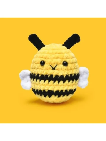 Amigurumi Arı Örgü Seti, Eğlenceli Tığ Kiti ürün görseli 1