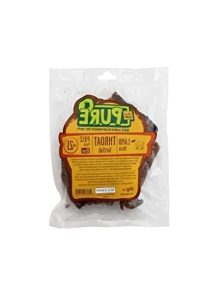 Kurutulmuş Kuzu Gırtlak Köpek Ödül Maması - 100 Gr, 15 Cm ürün görseli 1