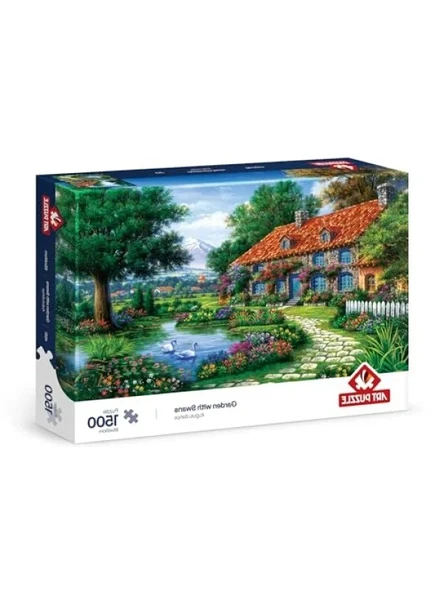 1500 Parça Kuğulu Bahçe Puzzle ürün görseli 1