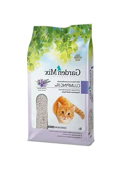 Lavanta Özlü Bentonit Kedi Kumu, İnce Doku, 10 Litre ürün görseli 1