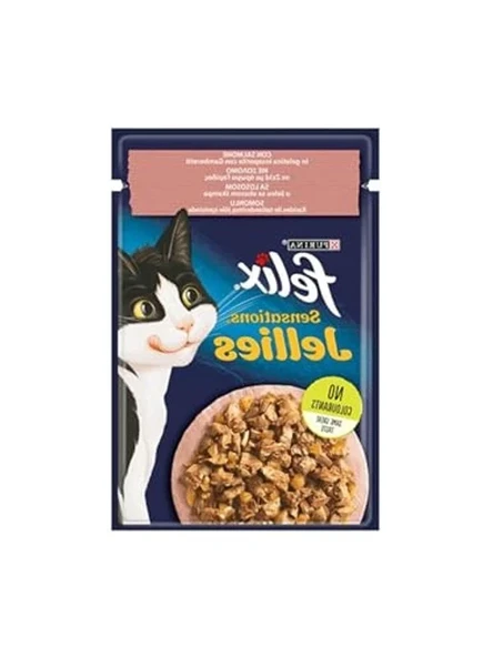 Somon ve Karidesli Kedi Yaş Mama, 85 gr Lezzetli Seçim ürün görseli 1