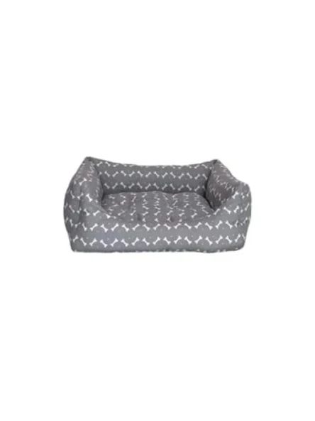 Gri-Beyaz Renkli Orta Boy Köpek Yatağı 60x70 cm ürün görseli 1