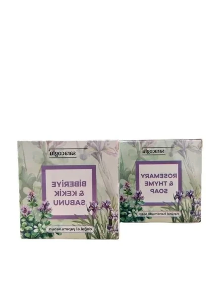 Doğal Biberiye ve Kekik Özlü El Yapımı Sabun 135 gr ürün görseli 1