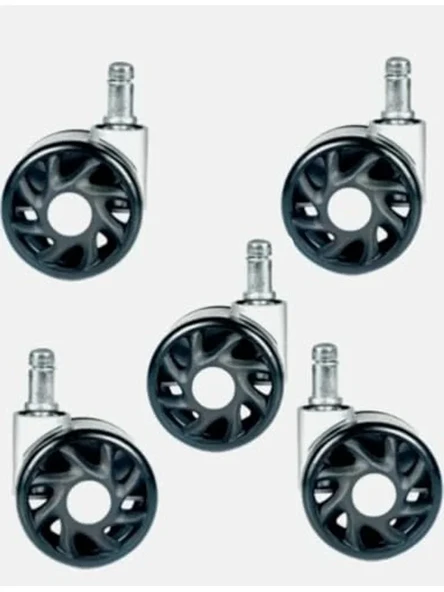 5'li Set Oyuncu Koltuğu Tekerleği - 60 mm Çap ile Sessiz Kullanım ürün görseli 1