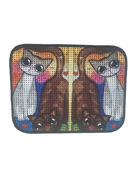 60 x 45 cm Kedi Tuvalet Önü Paspası - Elekli Desenli ürün görseli 1