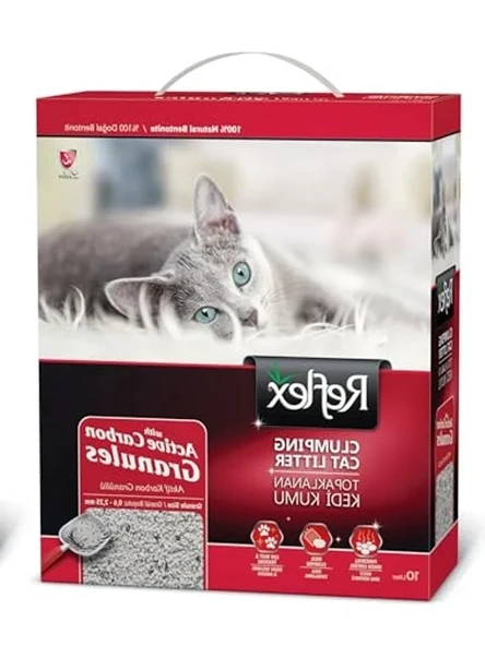 10 Lt Aktif Karbon Granüllü Topaklanan Kedi Kumu, Hijyenik ürün görseli 1