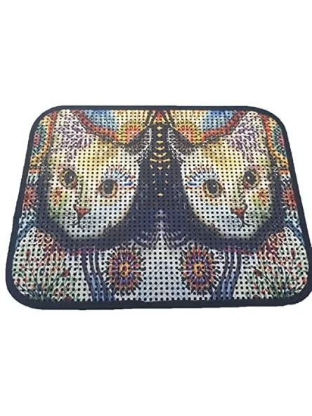 Kedi Tuvalet Önü Elekli Paspas 60 x 45 cm - Beyaz ürün görseli 1