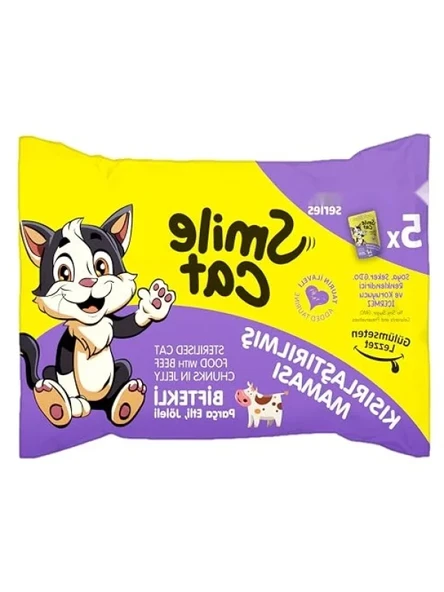 Kısır Kedi Biftekli Mama 425 g (5 x 85 g) ürün görseli 1