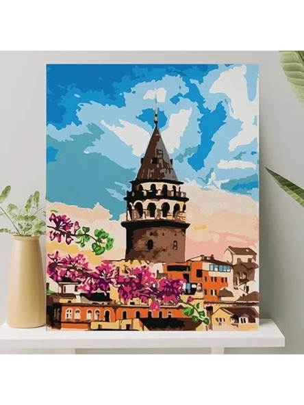 Numaralı Boyama Tuval Seti Fırça ve Boya Dahil ürün görseli 1