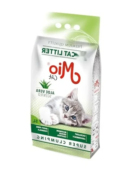 Aloe Vera Kokulu Bentonit Kedi Kumu - 5 lt ürün görseli 1
