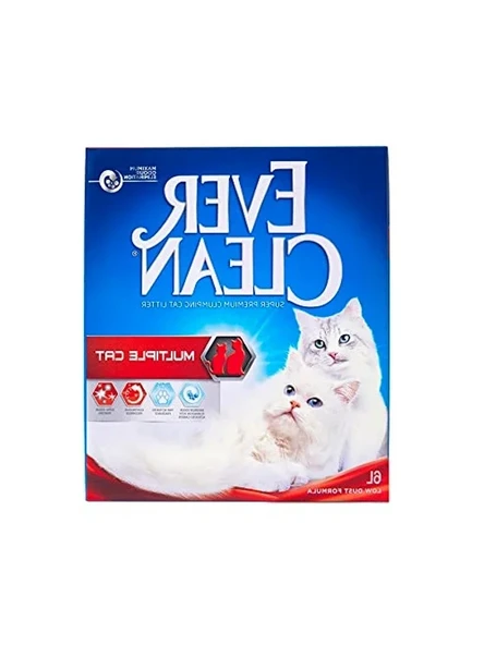 6 Litrelik Kokulu Topaklanan Kedi Kumu, Çoklu Kedi Kullanımı İçin ürün görseli 1