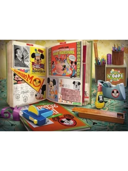 1000 Parça Mickey Mouse 1960'lar Puzzle - Resim 2