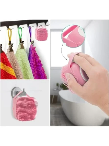 Yumuşak Silikon Evcil Hayvan Banyo Fırçası - Resim 3