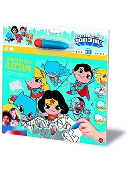 15 Parça Su İle Oynama Puzzle Seti - DC Süper Arkadaşlar ürün görseli 1