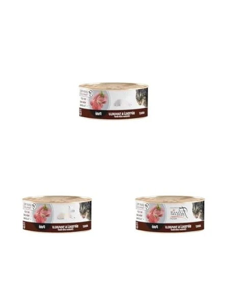 Biftekli-Tavuklu Kıyılmış Yaş Kedi Maması, Tahılsız, 85 g, 3'lü Paket ürün görseli 1