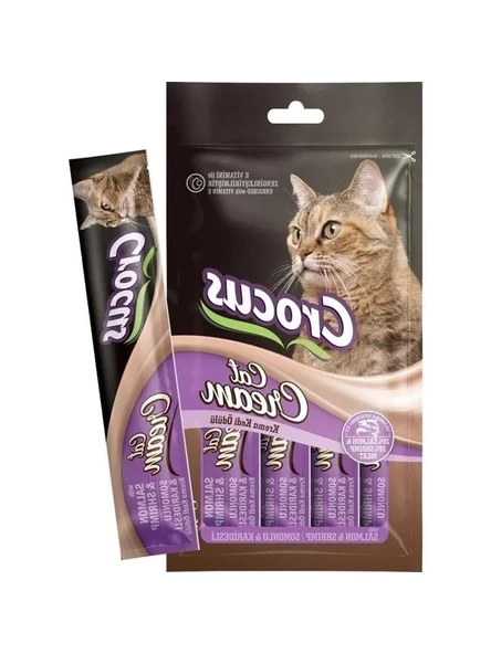4X15G Somonlu ve Karidesli Krema Kedi Ödülü - Lezzetli İkram ürün görseli 1