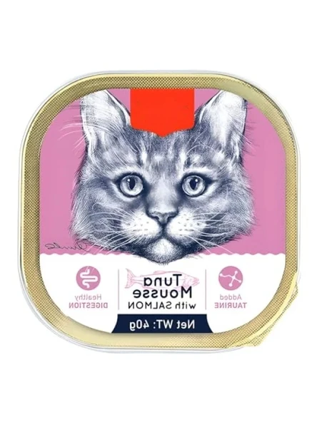 Ton Balıklı ve Somonlu Yaş Kedi Maması 40gr ürün görseli 1
