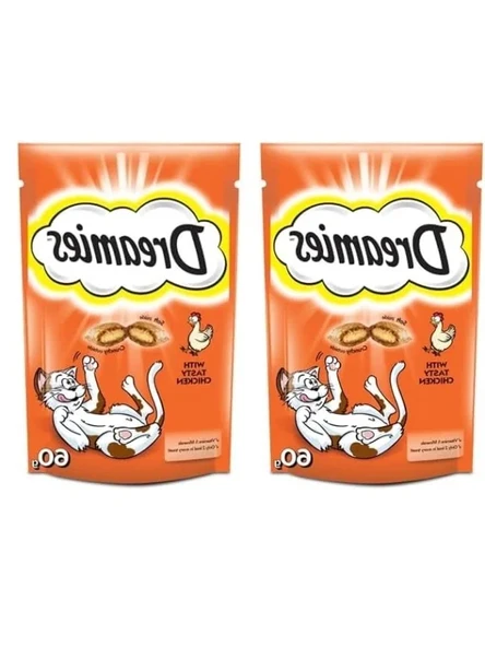 Tavuklu Kedi Ödül Maması, 60 gr x 2'li Paket ürün görseli 1