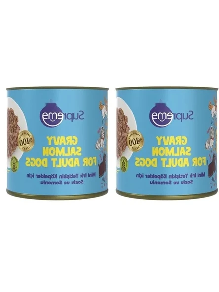 Soslu ve Somonlu Konserve Mama - Mini Irk Yetişkin Köpekler için 200 gr (2 Paket) ürün görseli 1