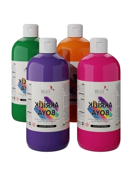 Dayanıklı Akrilik Boya 4'lü Set (4x500 gr) ürün görseli 1