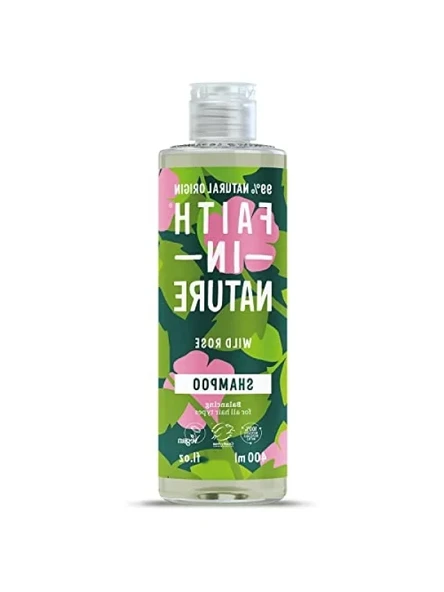 %99 Doğal Onarıcı Şampuan - Normal & Kuru Saçlar İçin (Yabani Gül, 400 ml) ürün görseli 1