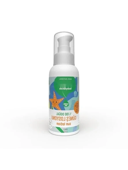 %100 Doğal Çocuk Güneş Losyonu - Bitkisel, Vegan, SPF 50+ ürün görseli 1