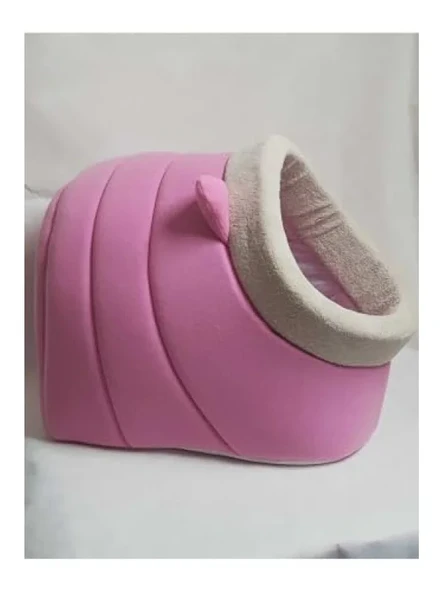 Polar Kulaklı Kedi ve Küçük Irk Köpek Yatağı, Pembe, XL ürün görseli 1