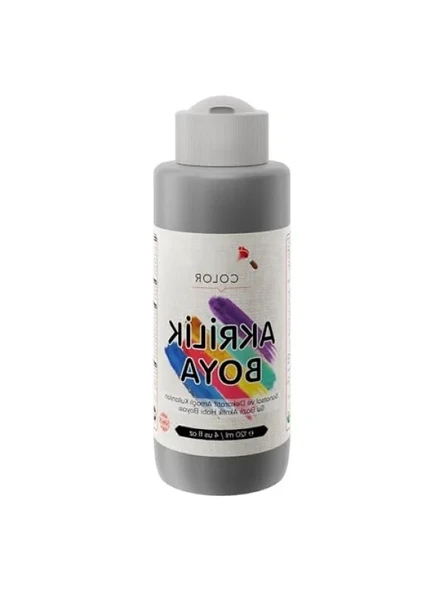 Gri Akrilik Boya 120 ml - Dayanıklı Yapı ürün görseli 1