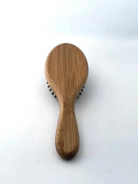 Sürdürülebilir Bambu Saç Fırçası ve Tarak Seti - Resim 3