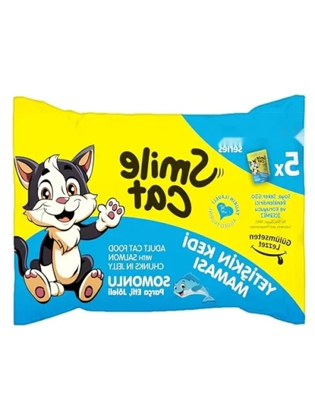 Yetişkin Kedi Somonlu Mama 425gr (5 x 85gr) ürün görseli 1
