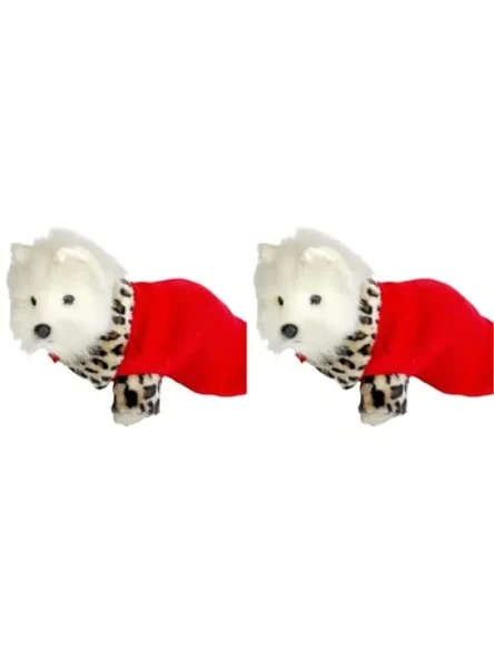 Leopar Desenli Köpek Elbisesi, Büyük Boy (2'li Paket) ürün görseli 1
