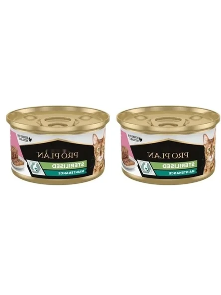 Kısırlaştırılmış Yetişkin Kediler İçin Ton Balıklı ve Somonlu Konserve, 85 Gr 2'li Paket ürün görseli 1