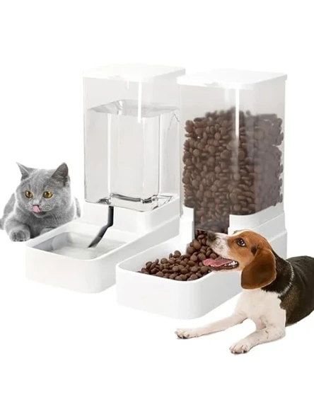 Köpekler/Yavru Kediler için Otomatik Besleyici ve Su Dağıtıcısı, 2,1 kg ürün görseli 1