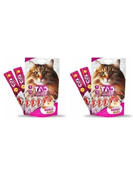 Sıvı Kedi Ödülü, Ton-Yengeç, 5x15 gr (2 Paket) ürün görseli 1