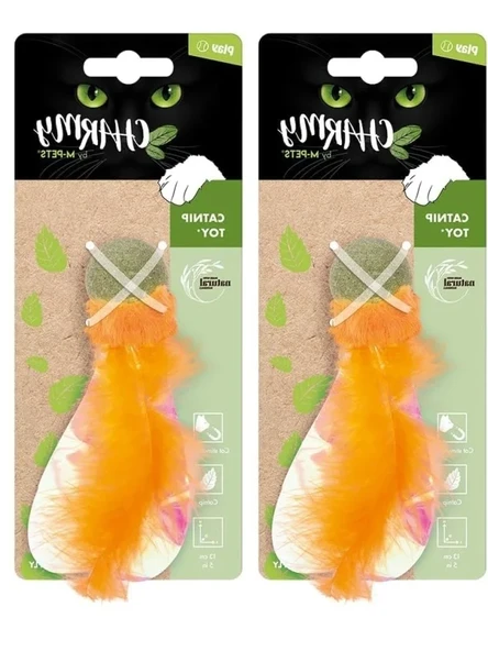 Catnipli Kedi Oyuncağı - Turuncu Renk - 2'li Paket ürün görseli 1
