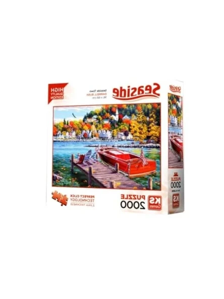 2000 Parça Balıklı Göl Manzarası Puzzle ürün görseli 1