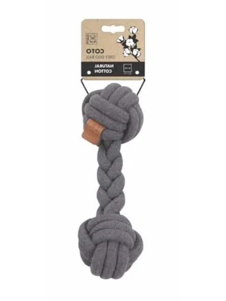 Örgü İkili Oyun Topu - Gri (28cm) ürün görseli 1