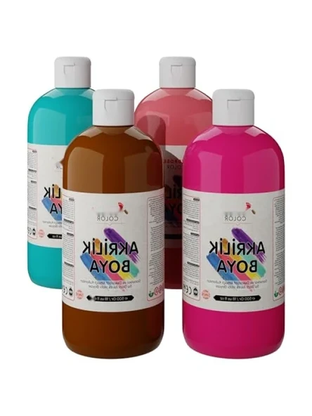 Dayanıklı Akrilik Boya Seti 4'lü - 4x500 gr ürün görseli 1