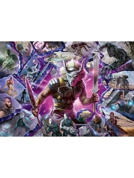 1000 Parçalı Renkli Marvel Kötü Karakterler Puzzle ürün görseli 1