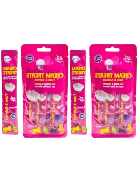 Ton Balıklı ve Somonlu Kedi Ödül Maması - Islak Mama (2 Paket) ürün görseli 1