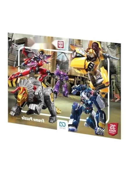 35 Parçalı Çerçeveli Çocuk Puzzle - Transformers Temalı ürün görseli 1